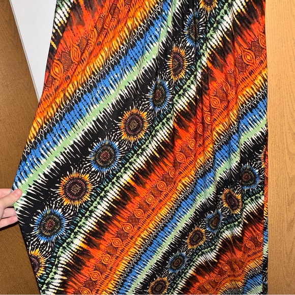 Chico’s Multicolor Sunburst Rainbow Sleeveless Maxi Dress | Size XL - Picture 4 of 9